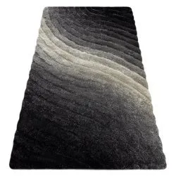 Covor FLIM 006-B1 modern shaggy, Valuri - structural gri