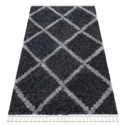 Covor UNION 3482 spalier gri Franjuri shaggy pletos
