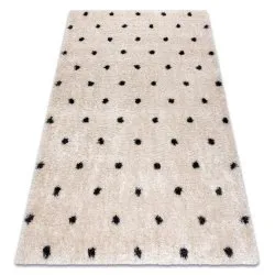 Covor FLUFFY 2370 shaggy puncte - krém / antracit