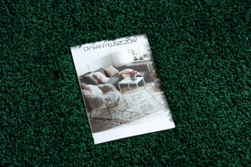 Dywan SOFFI shaggy 5cm butelkowa zieleń