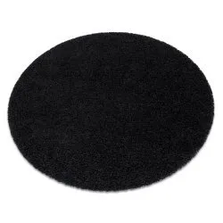 Covor SOFFI cerc shaggy 5cm negru