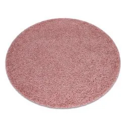 Covor SOFFI cerc shaggy 5cm roz