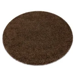 Covor SOFFI cerc shaggy 5cm maro