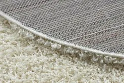 Dywan SOFFI koło shaggy 5cm krem