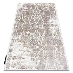 Covor DE LUXE modern 2081 ornament vintage - structural aur / cremă