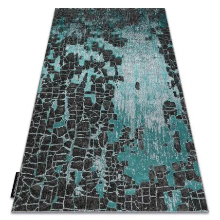 Covor DE LUXE modern 2079 vintage - structural verde / antracit