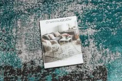 Covor DE LUXE modern 570 vintage - structural verde / antracit