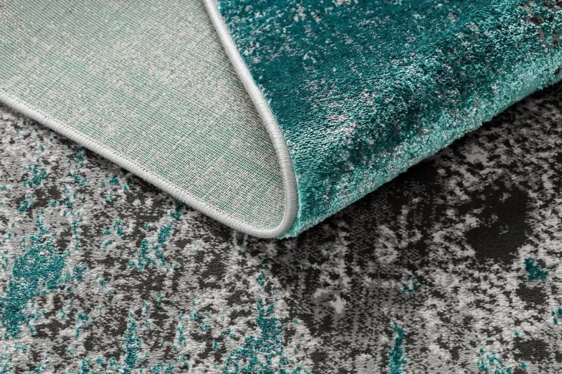 Covor DE LUXE modern 570 vintage - structural verde / antracit