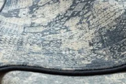 Covor Lână NAIN vintage 7591/50911 albastru inchis / bej