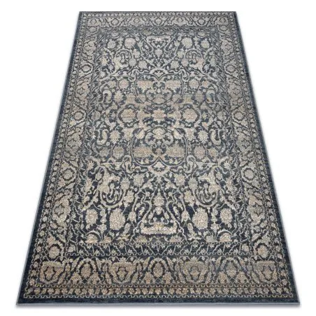 Covor Lână NAIN Ornament vintage 7557/51944 bej / albastru inchis
