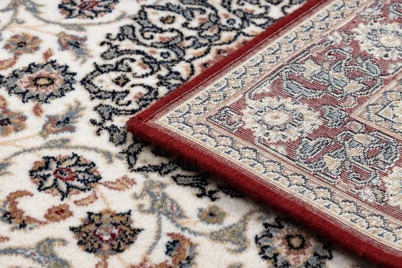 Dywan NAIN Ornament, ramka 6635/51036 beż / bordo