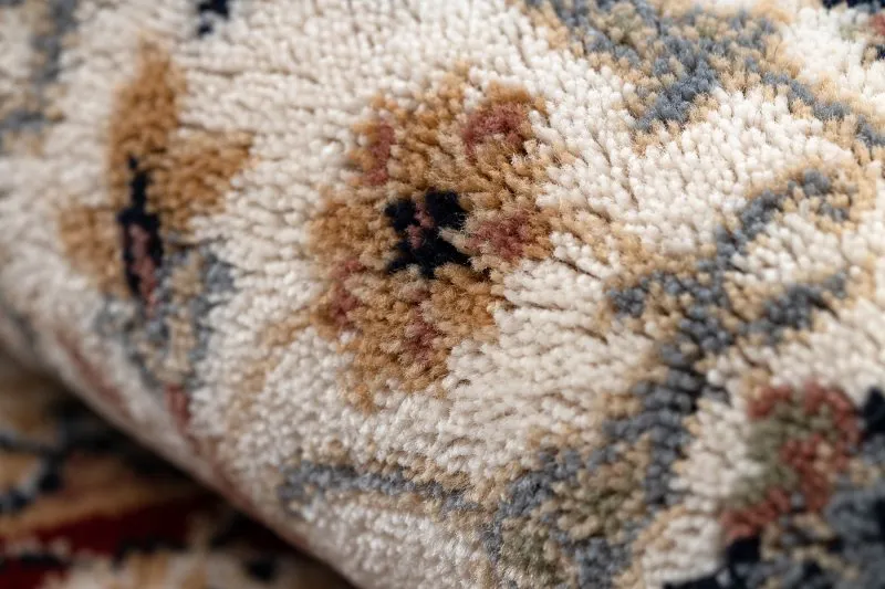 Dywan NAIN Ornament, ramka 6635/51036 beż / bordo