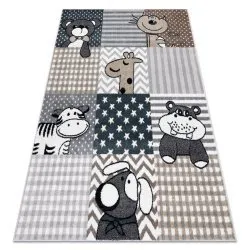 Covor FUN Pets pentru copii, animale, gri