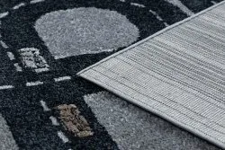 Covor FUN Track pentru copii, strada, oraș, gri