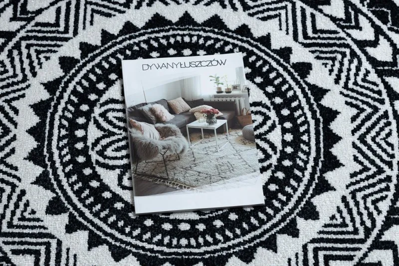 Dywan FUN Napkin serweta koło - czarny