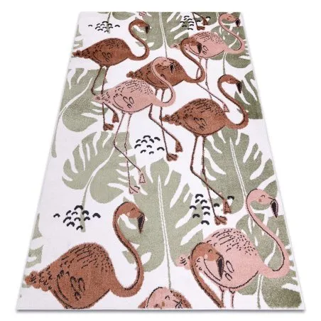 Covor FUN Flami pentru copii, flamingo cremă