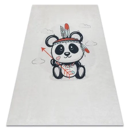 BAMBINO 1129 covor lavabil urs panda pentru copii anti-alunecare - cremă