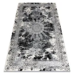 Covor VINCI 1407 modern Rozetă vintage - structural fildeş / gri