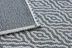 Dywan CASA Ekologiczny, EKO SIZAL Boho Romby 22084 antracyt / krem, z bawełny recyklingowanej