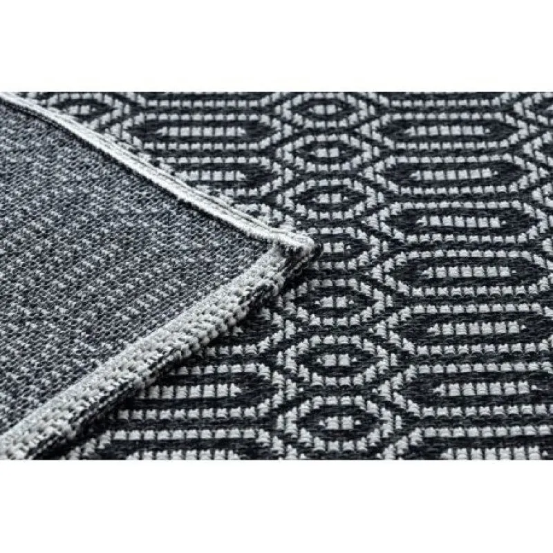 Covor CASA ECO SISAL Boho Ochi 22075 negru / gri, covor reciclat
