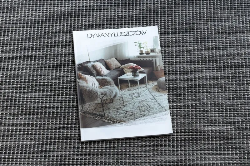 Covor SISAL PATIO 2778 țesute plate negru / bej