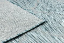 Covor SISAL PATIO 3069 trellis țesute plate - apa albastra