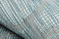 Covor SISAL PATIO 3069 trellis țesute plate - apa albastra