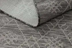 Covor SISAL PATIO 3077 Boho țesute plate - negru