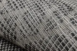 Covor SISAL PATIO 3077 Boho țesute plate - negru