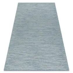 Covor SISAL PATIO 3075 Caro țesute plate - apa albastra
