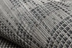 Covor SISAL PATIO 3071 greacă cadru țesute plate - negru