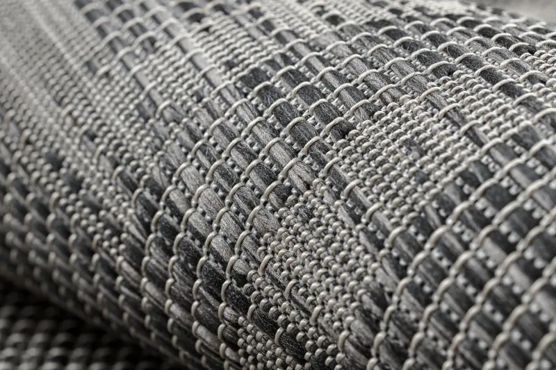 Covor SISAL PATIO 3071 greacă cadru țesute plate - negru