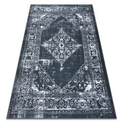 Covor ANTIKA 117 tek, ornament modern, lavabil - gri / grafit