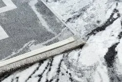 Dywan TULS nowoczesny, strukturalny, frędzle 51210 Marmur antracyt