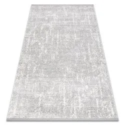 Covor TULS structural, franjuri 51325 Melange fildeş / gri