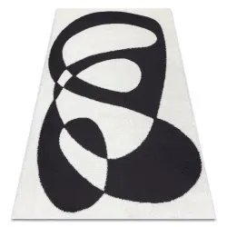 Modern covor MODE 8531 abstractizare crem / negru