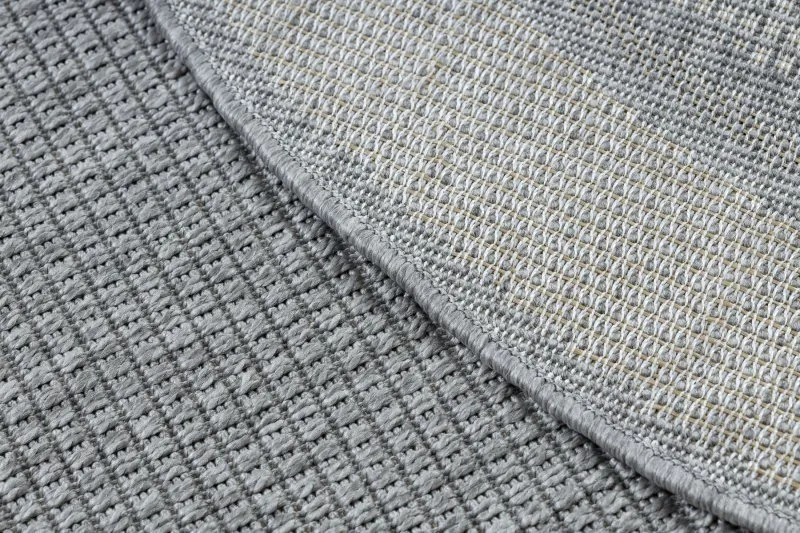 Covor TIMO 5979 cerc sisal exterior cadru gri deschis