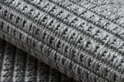 Covor TIMO 5979 cerc sisal exterior cadru gri deschis