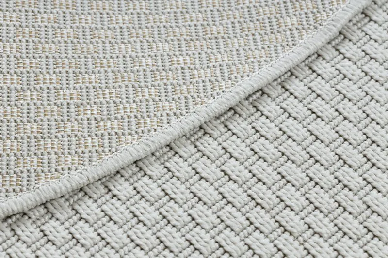 Dywan TIMO 6272 koło SZNURKOWY SIZAL outdoor biały 
