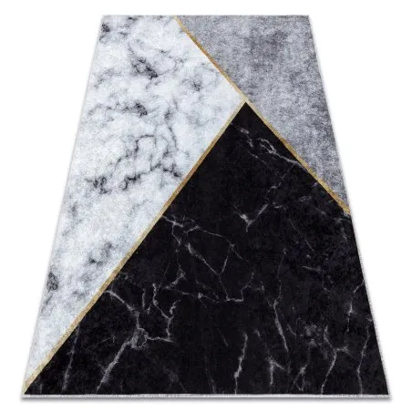 MIRO 51330.804 covor lavabil Marmură, geometric anti-alunecare - gri