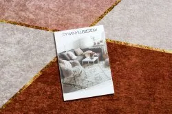 Dywan do prania MIRO 52097.802 Geometryczny antypoślizgowy - różowy