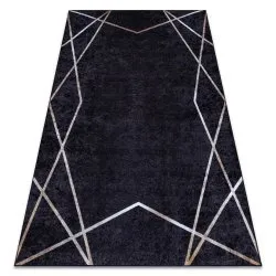 MIRO 51233.811 covor lavabil Geometric anti-alunecare - negru