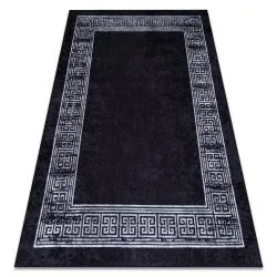 MIRO 51223.807 covor lavabil Marmură, greacă anti-alunecare - negru / alb