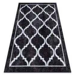 MIRO 51639.806 covor lavabil Trellis spalier anti-alunecare - negru