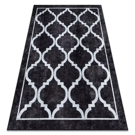 MIRO 51639.806 covor lavabil Trellis spalier anti-alunecare - negru