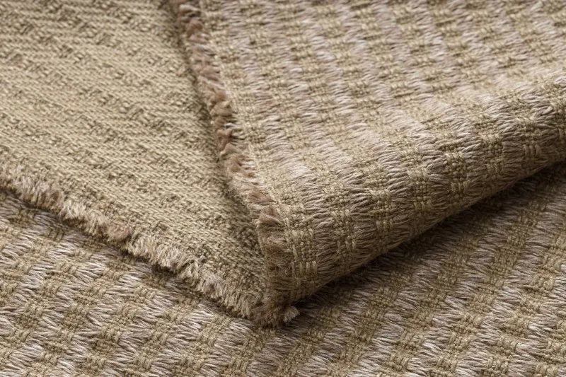 Dywan JUTE 3650 beż linie - jutowy, płaskotkany, frędzle