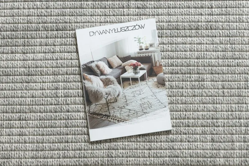 Covor ORIGI 3583 gri - șnur SISAL țesut plat