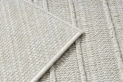 Dywan JERSEY 19261 krem - Ramka pętelkowy, strukturalny BOHO