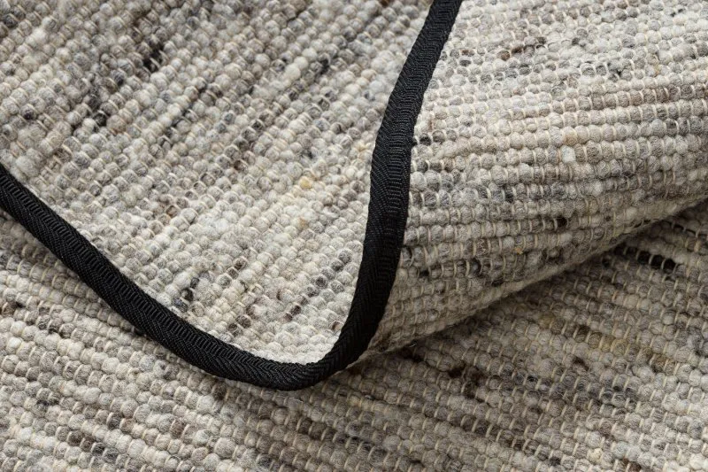 Dywan NEPAL 2100 koło natural szary - wełniany, dwustronny, naturalny