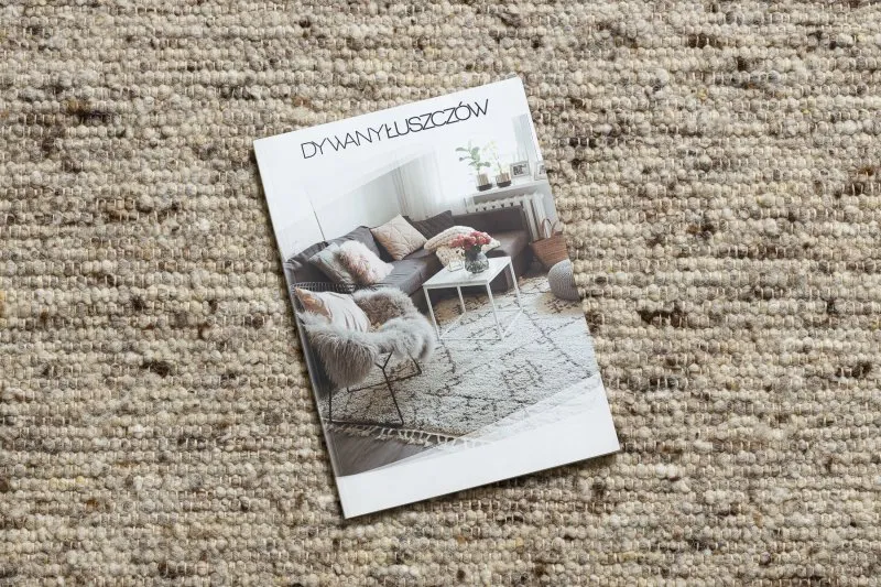 Dywan NEPAL 2100 koło sand, beż - wełniany, dwustronny, naturalny